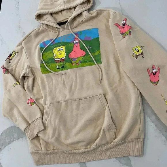 Nickelodeon SpongeBob SquarePants Patrick Graphic Sweatshirt Hoodie Adult Medium - Picture 2 of 7